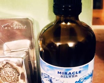 Strong Colloidal Silver 200 PPM  100ml Glass Dropper Bottle