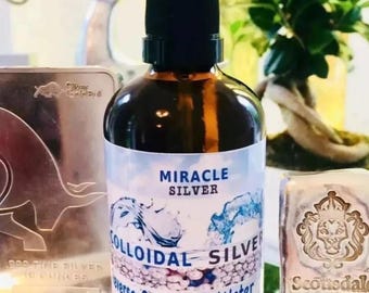 Colloidal Silver 100 PPM 100ml Glass Spray Bottle