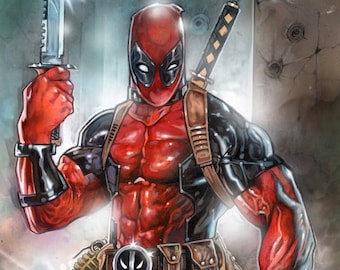 DEADPOOL SIGNED PRINT