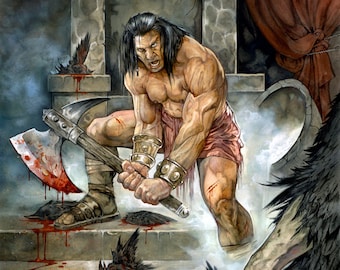 CONAN the BARBARIAN Signed Print