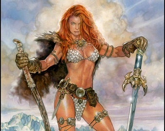 RED SONJA Signed Print- Unique gift!