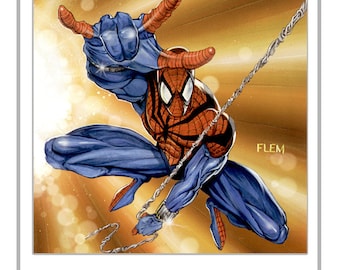 SPIDERMAN SIGNED PRINT - Cadeau unique !