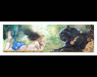 Beauty and the Beast Signed archival print- Inspirational, Unique gift!