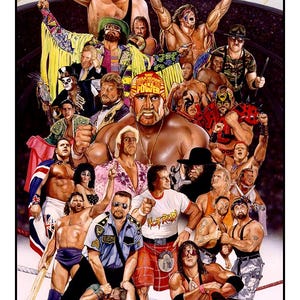 WWE LEGENDS Podpisany wydruk Toma FLEMinga