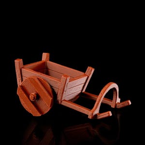 Pferdewagen - 3D Gedrucktes Spielzeug | Ranch Life Warenkorb, Tabletop-Spiel-Zubehör, Bauernhof-Warenwagen, Pferd Spielzeug, Kinder Geschenk, Spielset, Ranch Dekor | Einzigartig