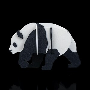 Kit di carta Panda / Giocattolo stampato in 3D / Accessorio per gioco da tavolo / Decorazione con animali selvatici / Regalo per amanti degli animali / Pezzo di gioco unico