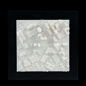 3D Städte Rahmen - Detroit - 15 cm Version | Einzigartige Wohnkultur | Stadt Kunst | 3D gedruckter Rahmen | Wandkunst | Geschenkidee | Städtisches Design