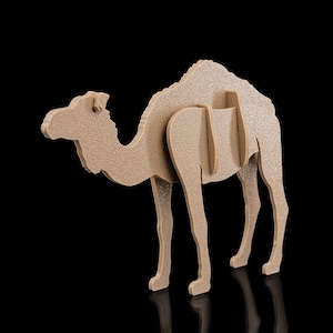 Tarjeta de kit de camello / Camello imprimible en 3D, juegos de animales, modelo de mesa, tarjeta de animal salvaje, juguete para niños, tarjeta educativa, decoración de escritorio, regalo único