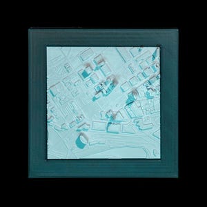 3D Städte Rahmen – Cleveland | Cleveland City Modell, 3D Architektur Rahmen, Stadt Kunst, Dekoratives, Home Office