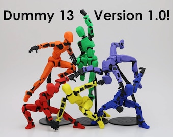 Super fun 3d printed dummy 13 action figures!!