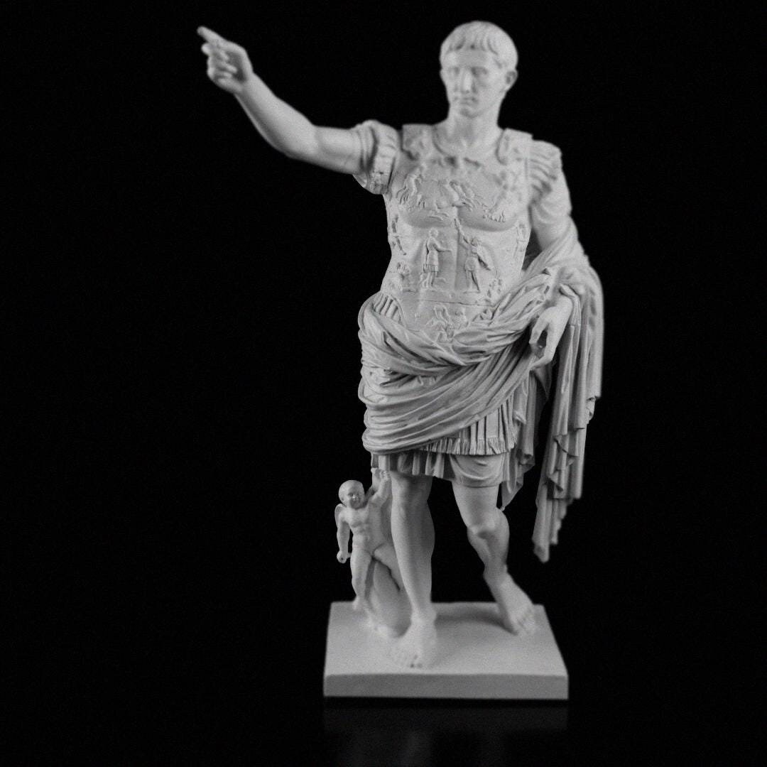 Augustus of Prima Porta, Roman Sculpture, Roman Art, 3D Printed Statue | Pop Art | History | Sculpture | Home Decor | Greek | Ancient Statue