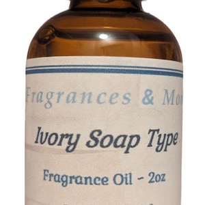 Ivory Soap Type Fragrance Oil-Soap and Candle Making, Bath and Body products, Home sprays, Diffusers, Cleaning products and more.  2 oz-60ml