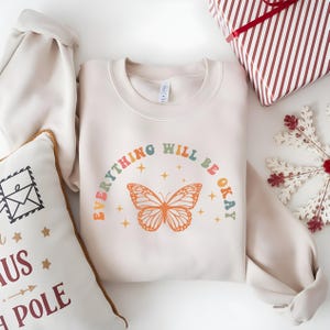 Mentalh Health Matters Shirt,Everything Will Be Okay Shirt,Therapist Shirt, Anxiety Shirt, Motivational Shirt, Butterfly Shirt,Therapy Tee