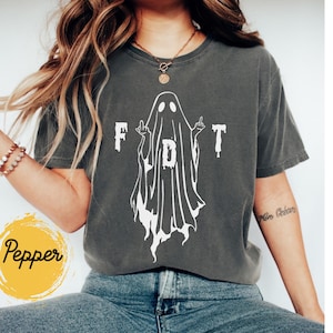 FDT Ghost Shirt Anti Trump Halloween Shirt Comfort Colors® Anti Trump Tee Political Shirt Halloween Activist Shirt Subtle Protest Tee