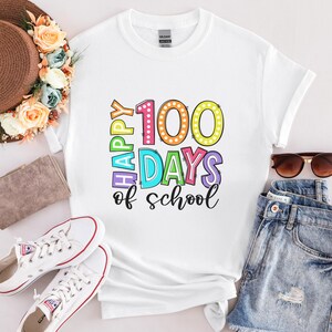 100 Days of School Shirt, 100 Day Shirt, 100th Day Of School Celebration, Student Shirt,Back to School Shirt, Gift For Teacher, FAROSA