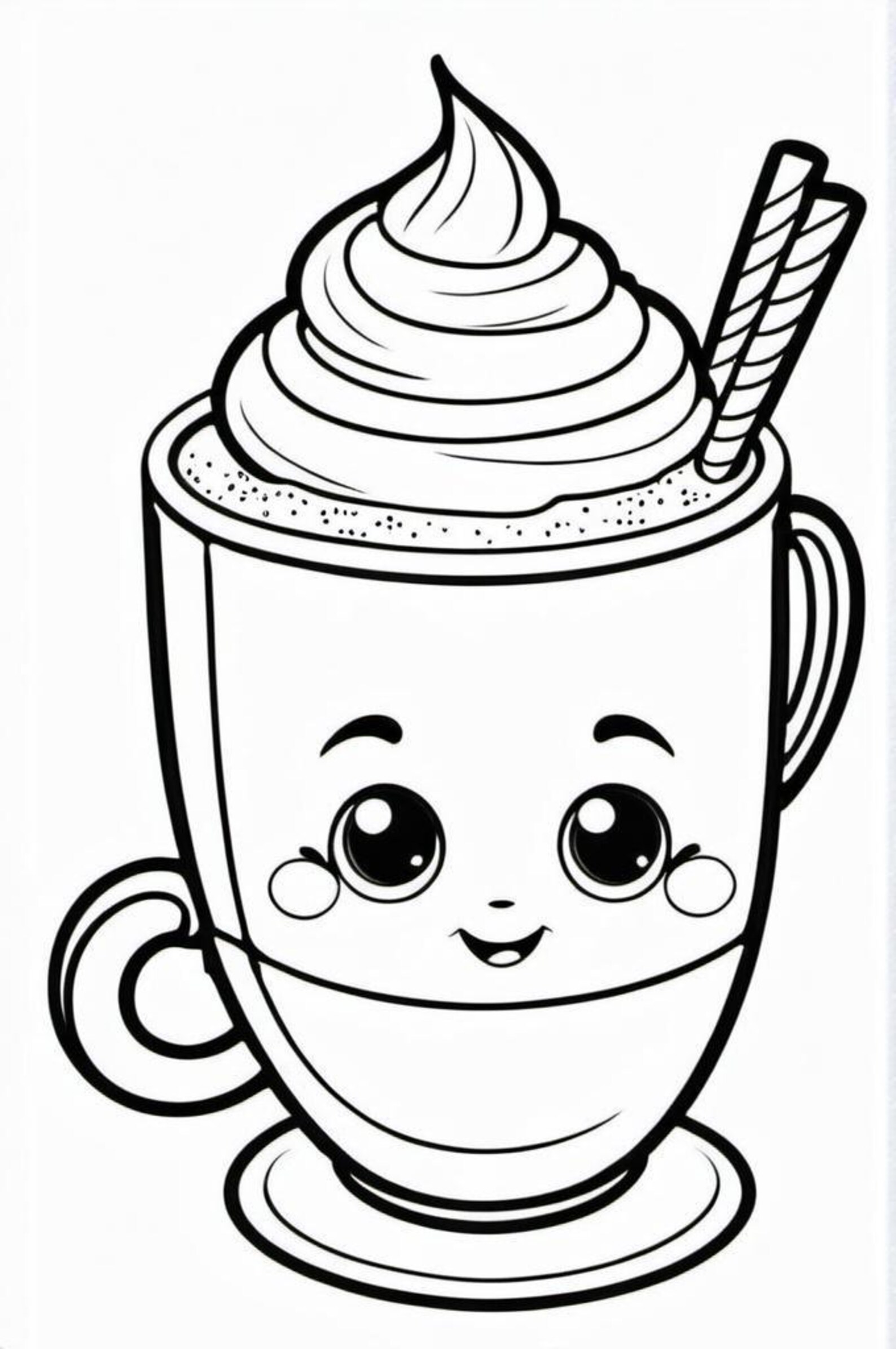 100+ Kawaii Christmas Coloring Pages, Cute Fun for Kids + Adults ...