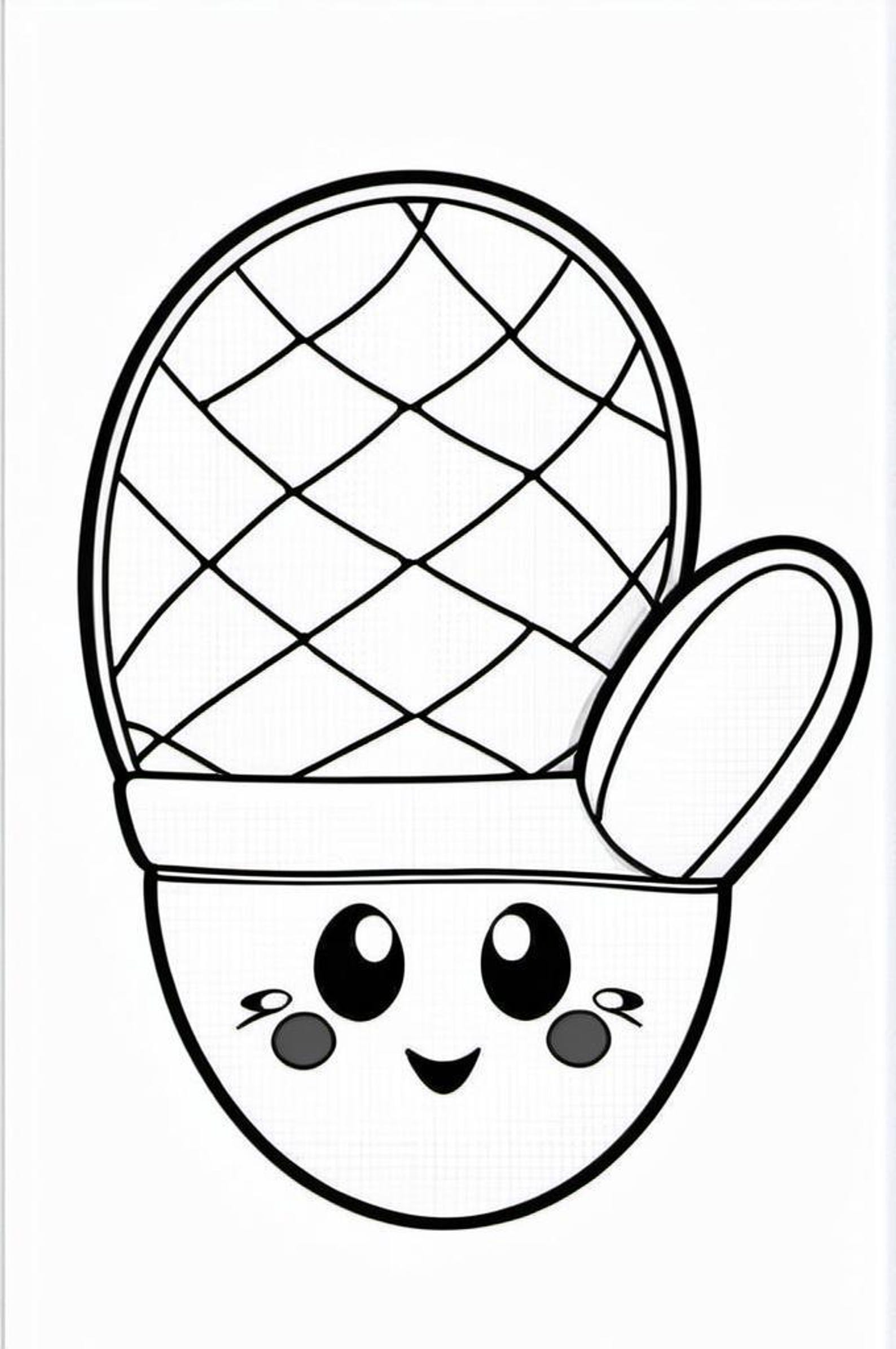 100+ Kawaii Christmas Coloring Pages, Cute Fun for Kids + Adults ...