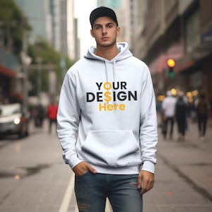 Custom Photo Hoodie: Personalized Text & Design, Handmade Cotton-Blend