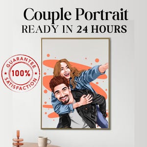 couple portrait, gift for couple, faceless portrait, engagement drawing, boyfriend portrait, family portrait, custom gift, Faceless Gift