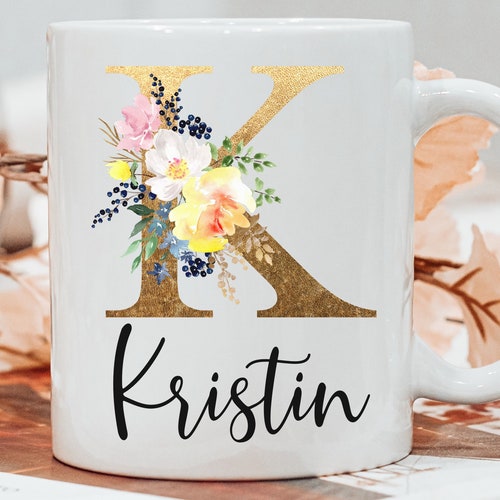 Personalized Coffee Mug Name Coffee Cup Initial Mug Gift for Etsy