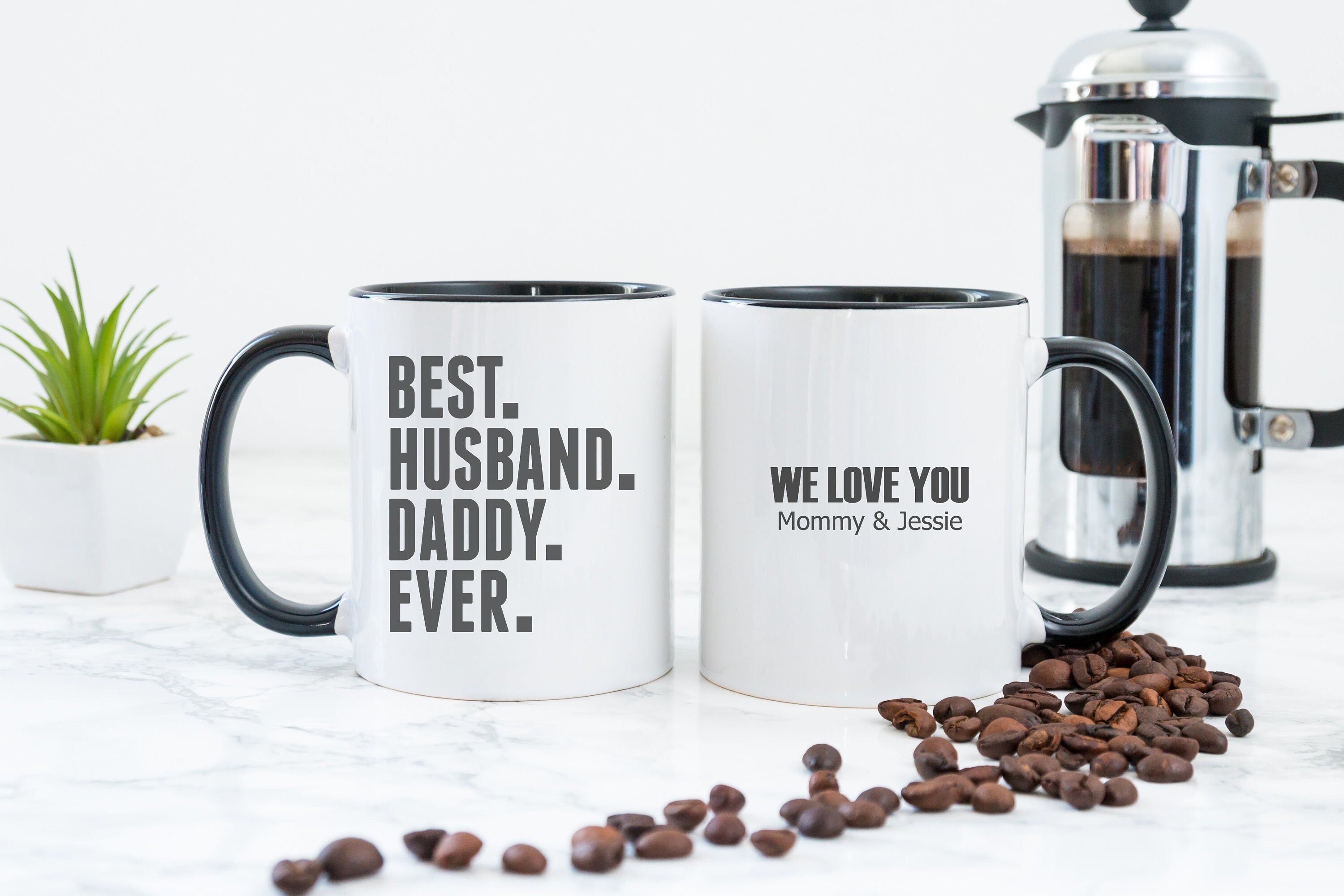 Best Husband Daddy Ever Coffee Mug Personalized Mug Etsy