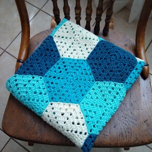 Crochet Baby Blanket Pattern/ PDF Crochet Pattern/ Hexagons and Diamonds