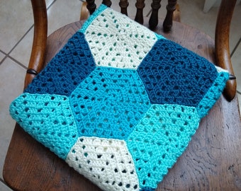 Crochet Baby Blanket Pattern/ PDF Crochet Pattern/ Hexagons and Diamonds