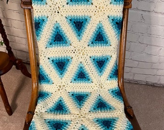 Radiant Triangles Baby Afghan Pattern