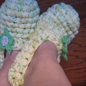 Rag Crochet Slipper Pattern for Adults image 2