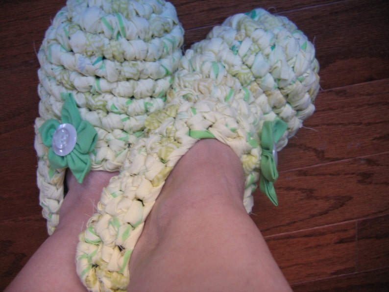 Rag Crochet Slipper Pattern for Adults image 2