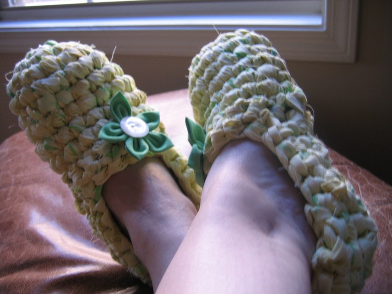 Rag Crochet Slipper Pattern for Adults image 4