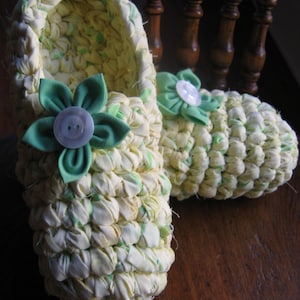 Rag Crochet Slipper Pattern for Adults image 1