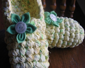 Rag Crochet Slipper Pattern for Adults