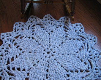 Rag Crochet Doily Rug Pattern