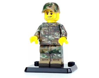 Battle Brick Custom Air Force Duty Uniform OCP Airman Camo made with real LEGO® minifigure