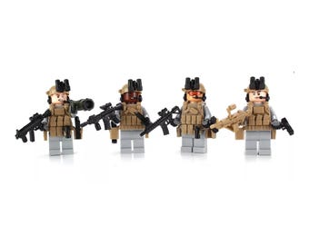 Battle Brick Ranger squad made with real LEGO® minifigures