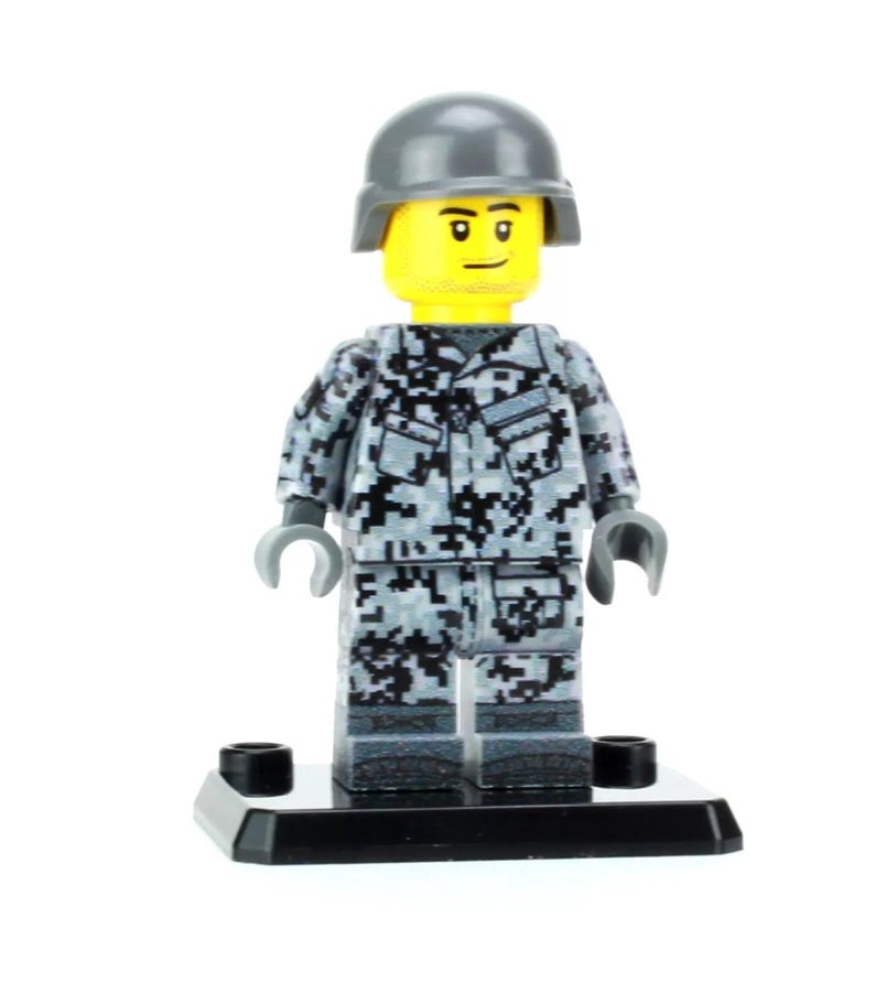 Battle Brick Urban Camo Soldier Made With Real LEGO® Minifigure - Etsy