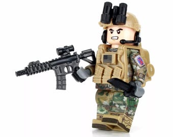 Army OCP 10th Mountain Infantry Soldier Made With Real LEGO® Minifigure