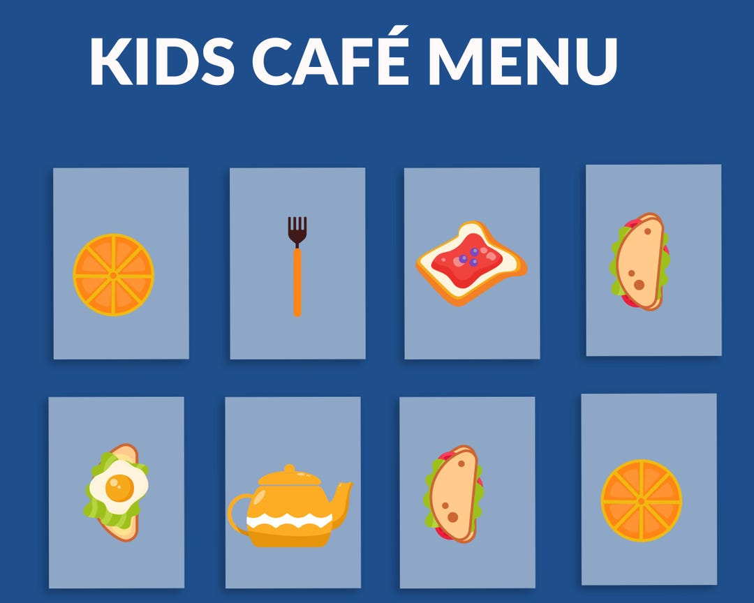 Kids Printable Menu | Pretend Play Restaurant Menu | Editable Kids Menu ...