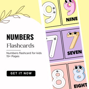 Schede didattiche sui numeri per bambini, set di conteggio educativo, schede didattiche, schede di conteggio stampabili per la scuola materna, schede didattiche per bambini con i numeri da 1 a 20