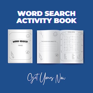 Word Search Activity Book for Kids: Educational Puzzles (PDF Download)
