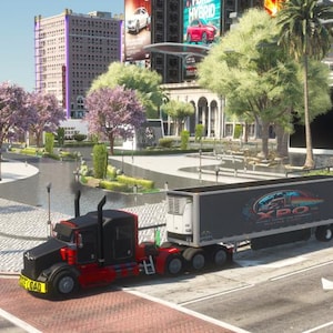 GothamDev Pack Truck FiveM - Debadged Truck + Import Sounds + 10 Trailers + Trailer Management Script Flatbed Car TR2