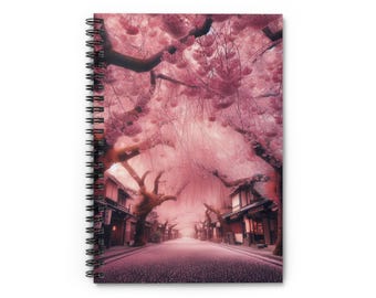 Cherry Blossom Spiral Notebook