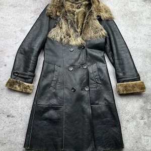 Vintage Real Leather/Real Sheepskin Coat