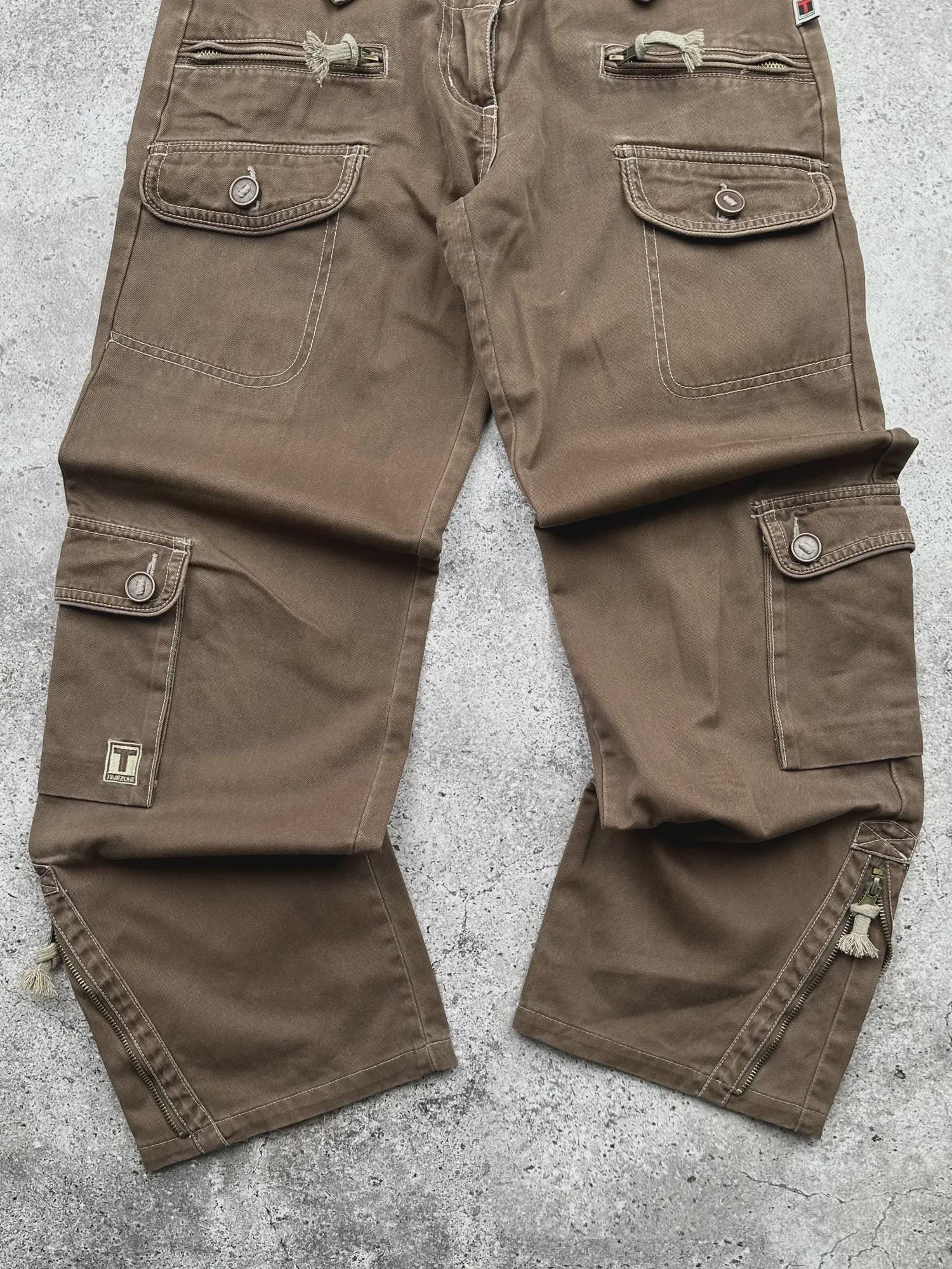 Vintage Cargo With Zipped Pants - Etsy