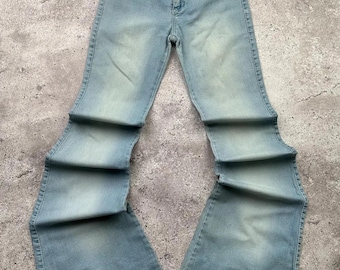 Vintage Tornado Mart Flare Jeans Size 31 Tornado Mart Button Fly