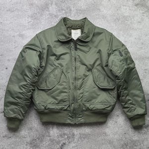 Vintage Military Bomber Jacket - Etsy