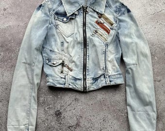 Vintage Cropped Denim Jacket