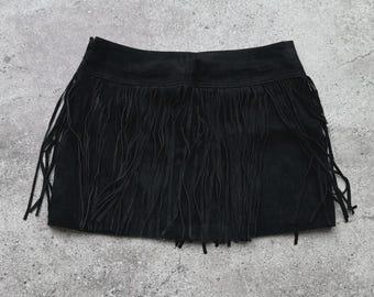 Vintage Suede Mini Skirt