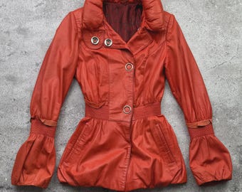 Vintage Leder Sexy Jacke